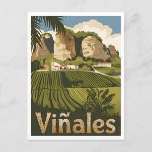Viñales Kuba Vintage Vykort