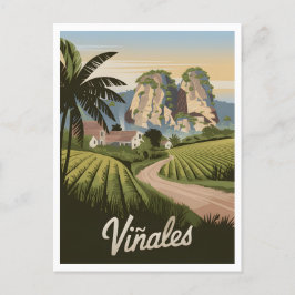 Viñales Kuba Vintage Vykort