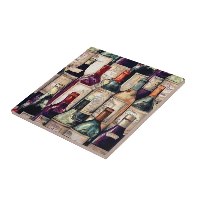 Vinälskare belägger med tegel kakelplatta (Sidan)