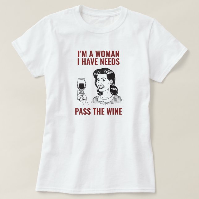 Vinälskare Kvinnor T-Shirt (Design framsida)