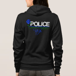 Vinande för FRU för blåttroPOLIS/Hooded ulltröja Tröja