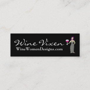 Vinargbiggan, WineWomenDesigns.com profilerar Mini Visitkort