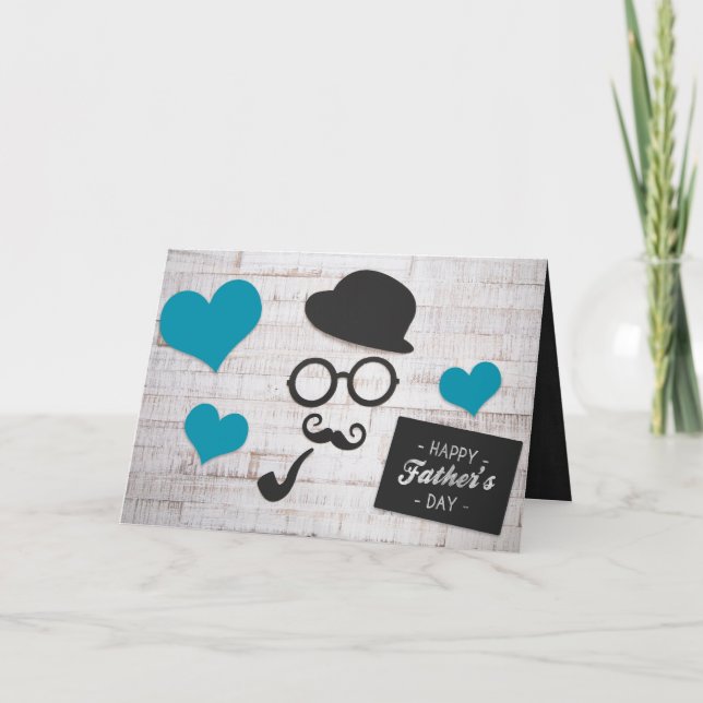 Vinatge Chalkboard! Fars dag Kort (Framsida)