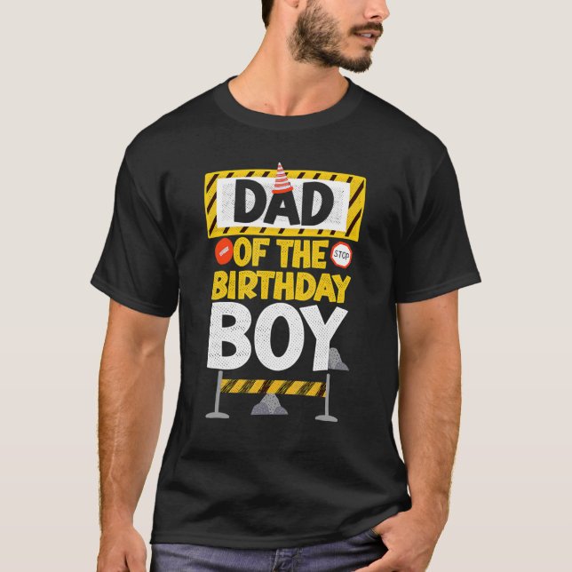 Vinatge Pappa i Birthday Boy Boy T Shirt (Framsida)