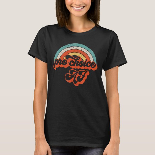 Vinatge Retro Pro Choice Af Pro Abortion Womens R T Shirt (Framsida)