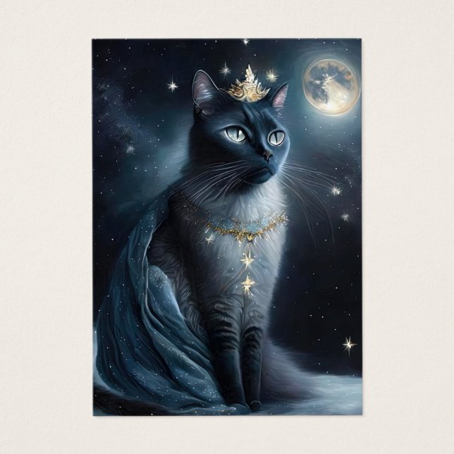 Vinatge Royal Cat Visitkort (Framsidan)