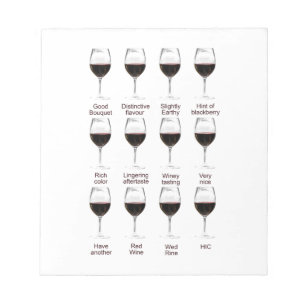 Vinavsmakning Anteckningsblock
