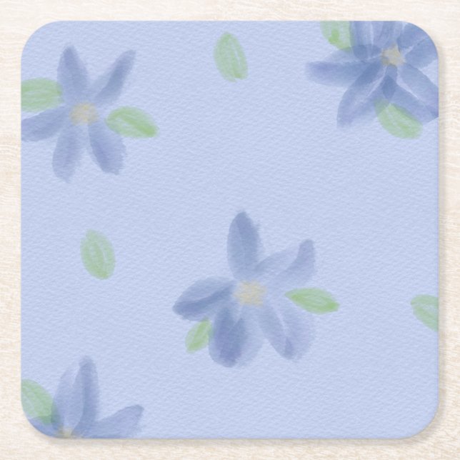 Vinbärsblomma underlägg papper kvadrat (Framsidan)