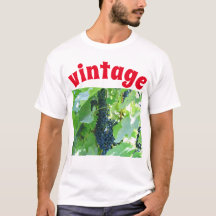 Vinblå druvor T-Shirt