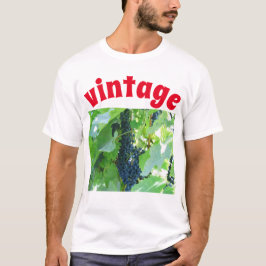 Vinblå druvor T-Shirt