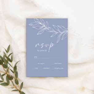 Vinblomme Blommor Bröllop RSVP-kort OSA Kort