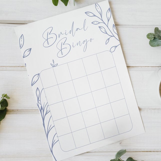 Vinblomme Blommor Bröllopsdusch Bingo Spel (Skapare uppladdad)