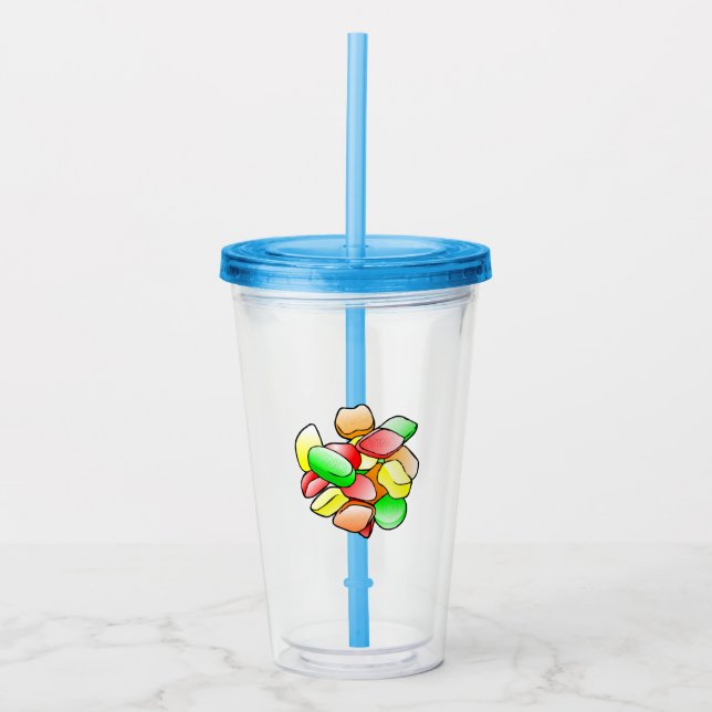 Vinbollar Akryl Tumbler Take Away Mugg (Framsida)