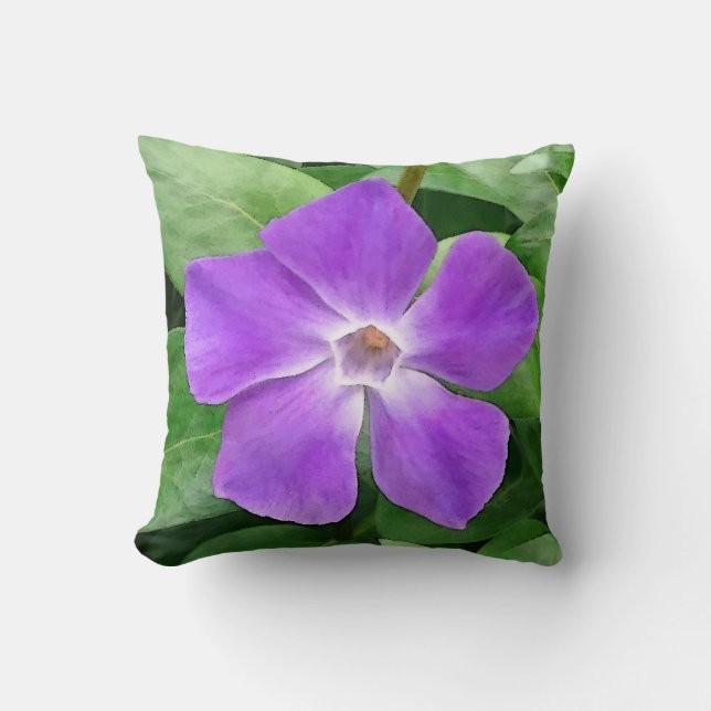 Vincaen ha som huvudämne dekorativ kudde (Framsida)