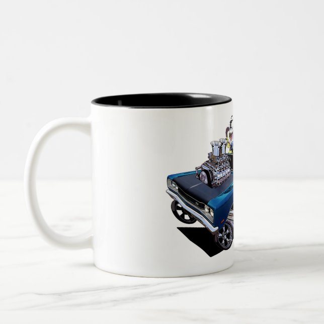 Vince Crain 1969 Born till Buzz Två-Tonad Mugg (Vänster)