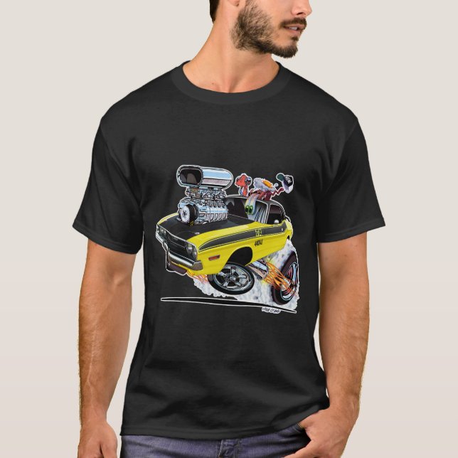 Vince Crain High Octane 1970 Dodge Challenger T Shirt (Framsida)