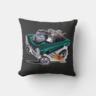 Vince Crains High Octane Art, 1966 GTO Goatinator Kudde
