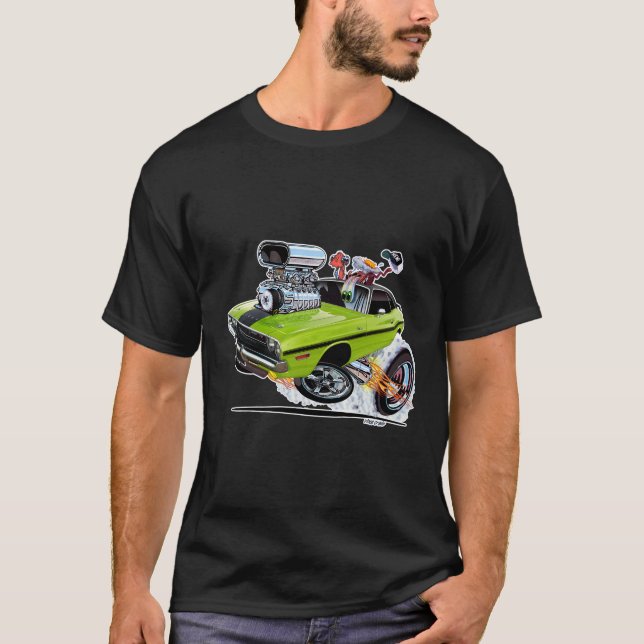 Vince Crains High Octane Art, 1970 Challenger R/T T Shirt (Framsida)
