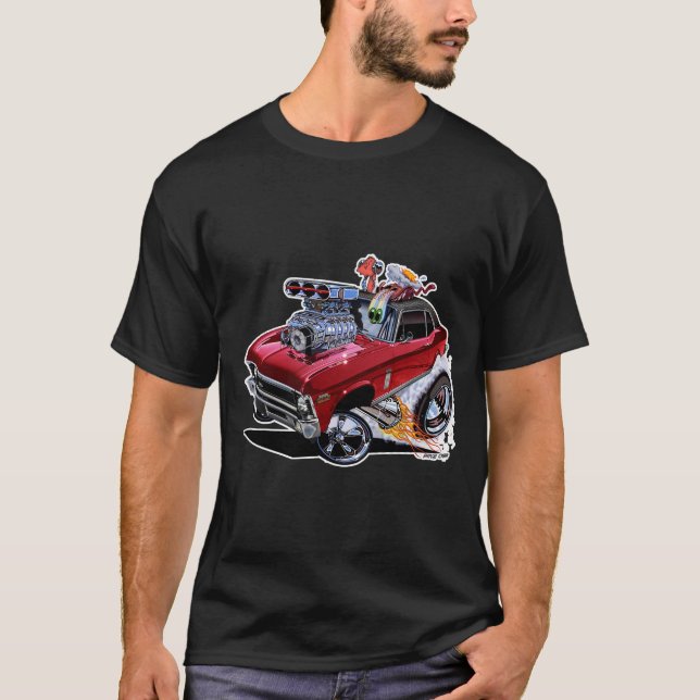 Vince Crains High Octane Art, 1970 Chevy Nova T Shirt (Framsida)