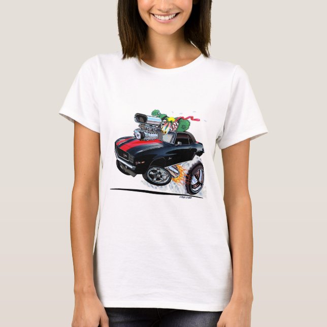 Vince Crains High Octane Art, Black 1969 Camaro T Shirt (Framsida)