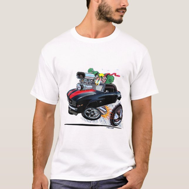 Vince Crains High Octane Art, Black 1969 Camaro T Shirt (Framsida)