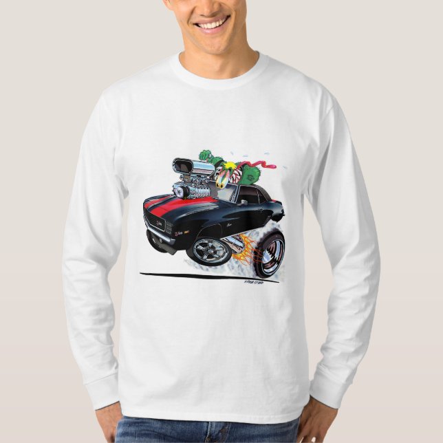 Vince Crains High Octane Art, svart 1969 Camaro T Shirt (Framsida)