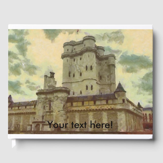 Vincennes castle, Parismålning Gästböcker (Framsida)