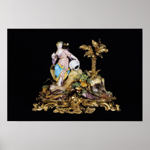 Vincennes figur av en Naiad Poster