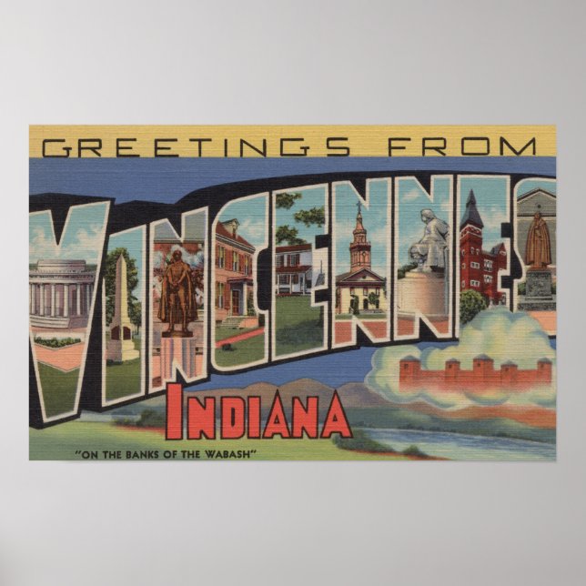 Vincennes, Indiana - Stora Brev-scenen Poster (Framsidan)