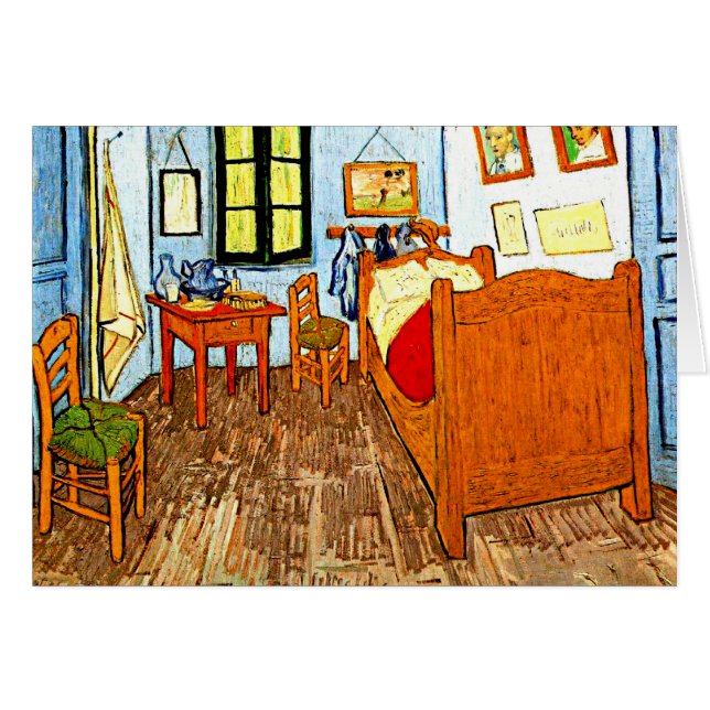 Vincent Bedroom Hälsningskort (Framsidan Horizontal)