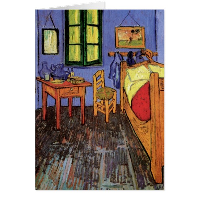 Vincent Bedroom i Arles av Vincent van Gogh Hälsningskort (Framsidan)