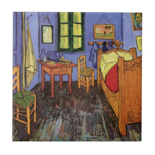 Vincent Bedroom i Arles av Vincent van Gogh Kakelplatta