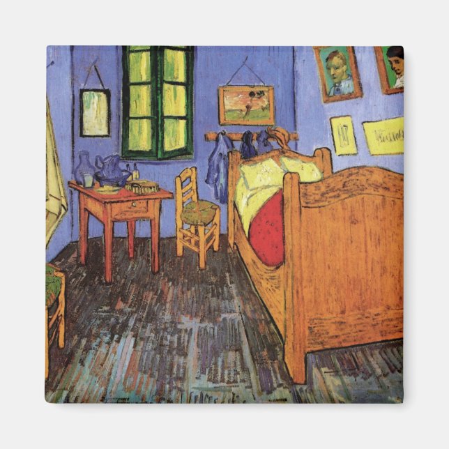 Vincent Bedroom i Arles av Vincent van Gogh Magnet (Framsidan)