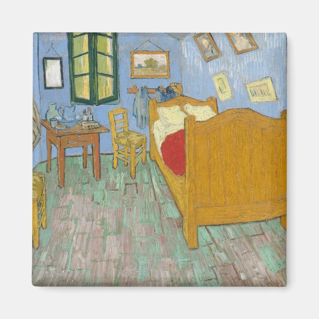 Vincent Bedroom i Arles av Vincent van Gogh Magnet (Framsidan)