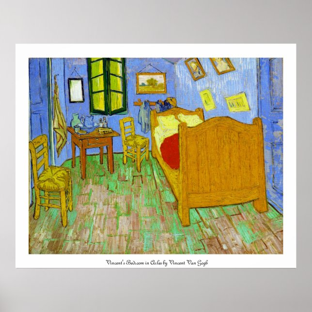 Vincent Bedroom i Arles av Vincent Van Gogh Poster (Framsidan)