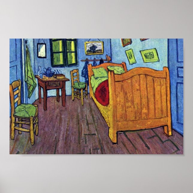 Vincent Bedroom in Arles by Vincent Van Gogh Poster (Framsidan)