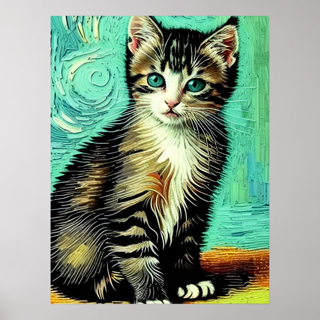 Vincent Cat Gogh Poster (Framsidan)