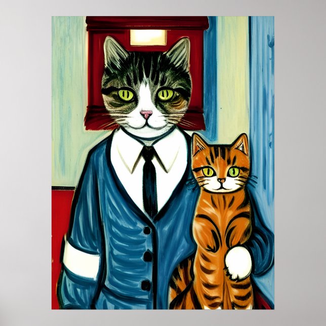 Vincent Cat Gogh Poster (Framsidan)