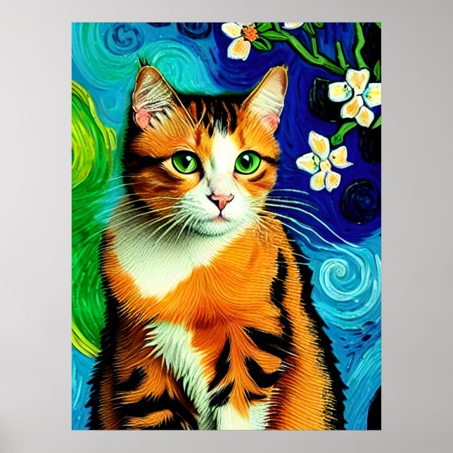 Vincent Cat Gogh Poster (Framsidan)