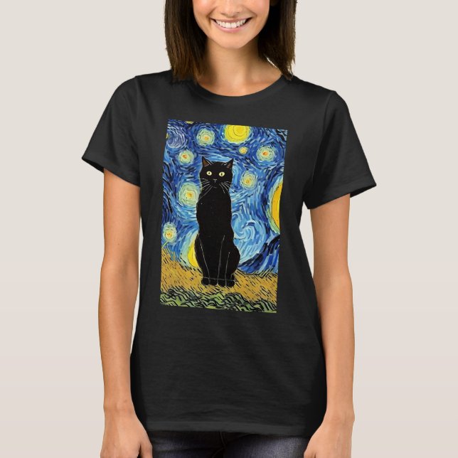 Vincent Cat Gogh T-Shirt (Framsida)