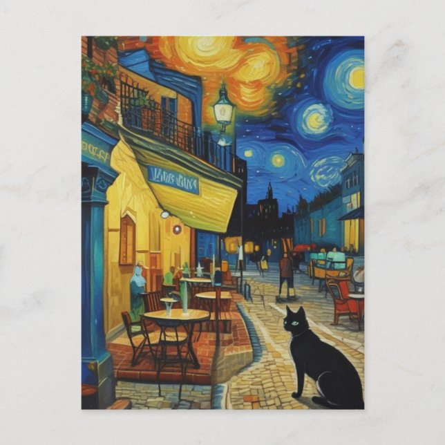 Vincent Cat Gogh Vykort (Framsida)