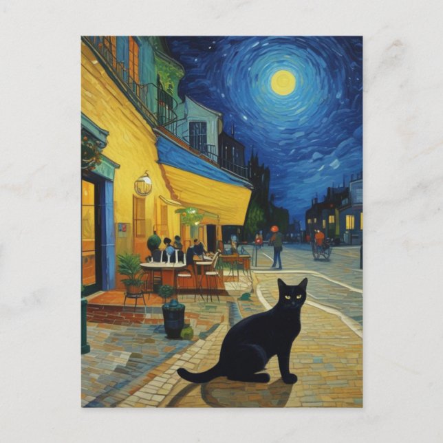 Vincent Cat Gogh Vykort (Framsida)