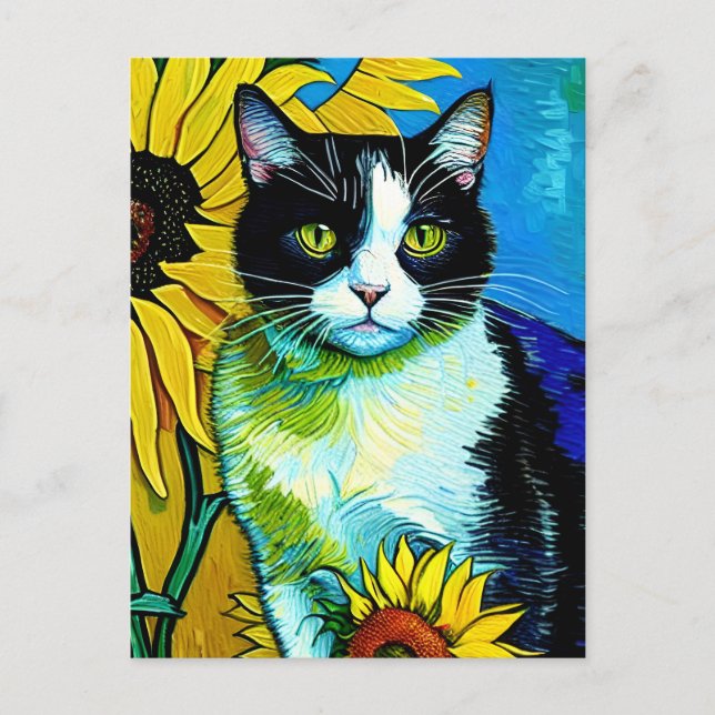 Vincent Cat Gogh-vykort Vykort (Framsida)