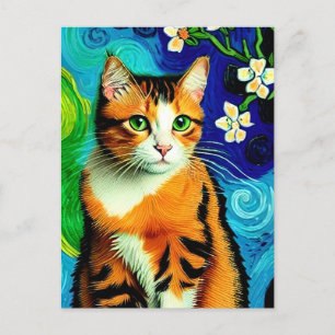 Vincent Cat Gogh-vykort Vykort
