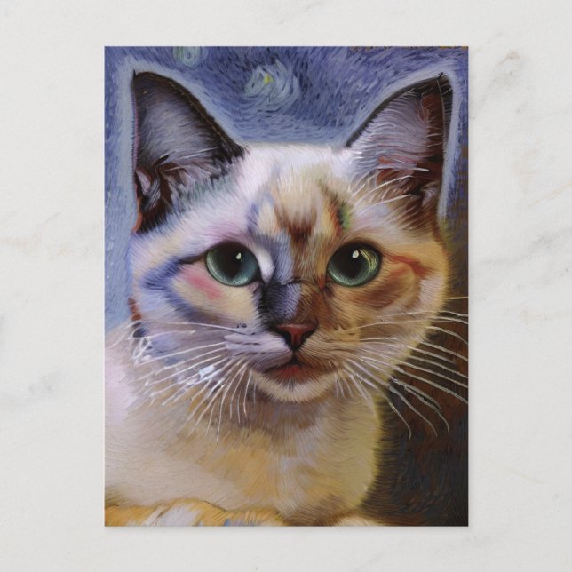 Vincent Cat Gogh-vykort Vykort (Framsida)