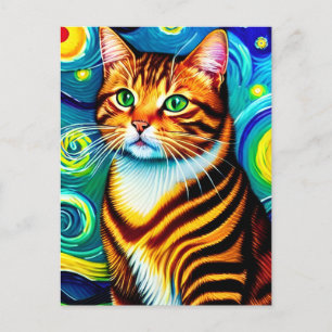 Vincent Cat Gogh-vykort Vykort