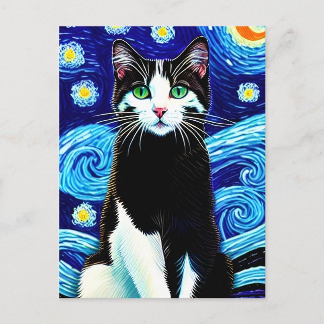 Vincent Cat Gogh-vykort Vykort (Framsida)