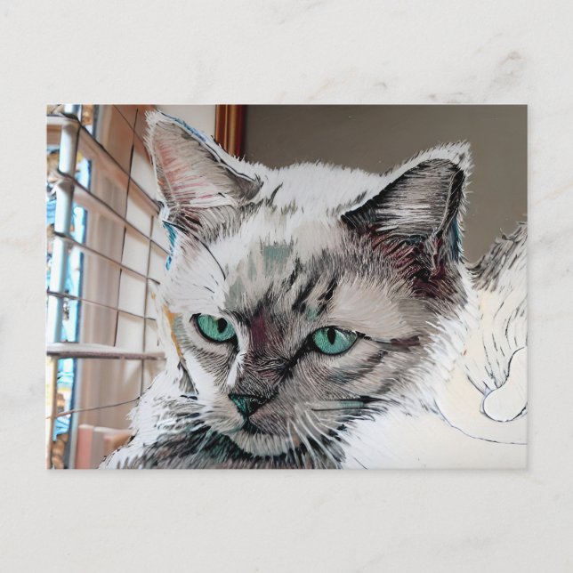 Vincent Cat Gogh-vykort Vykort (Framsida)