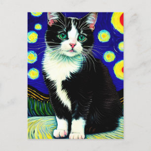 Vincent Cat Gogh-vykort Vykort