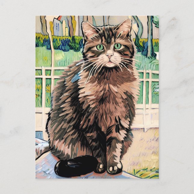 Vincent Cat Gogh-vykort Vykort (Framsida)